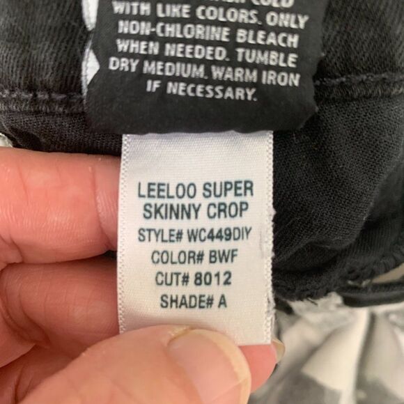 Hudson Jeans 'Leeloo' Colorblock Crop Skinny Jeans Size 29 - Picture 6 of 9